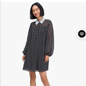 kate spade domino dot swing dress